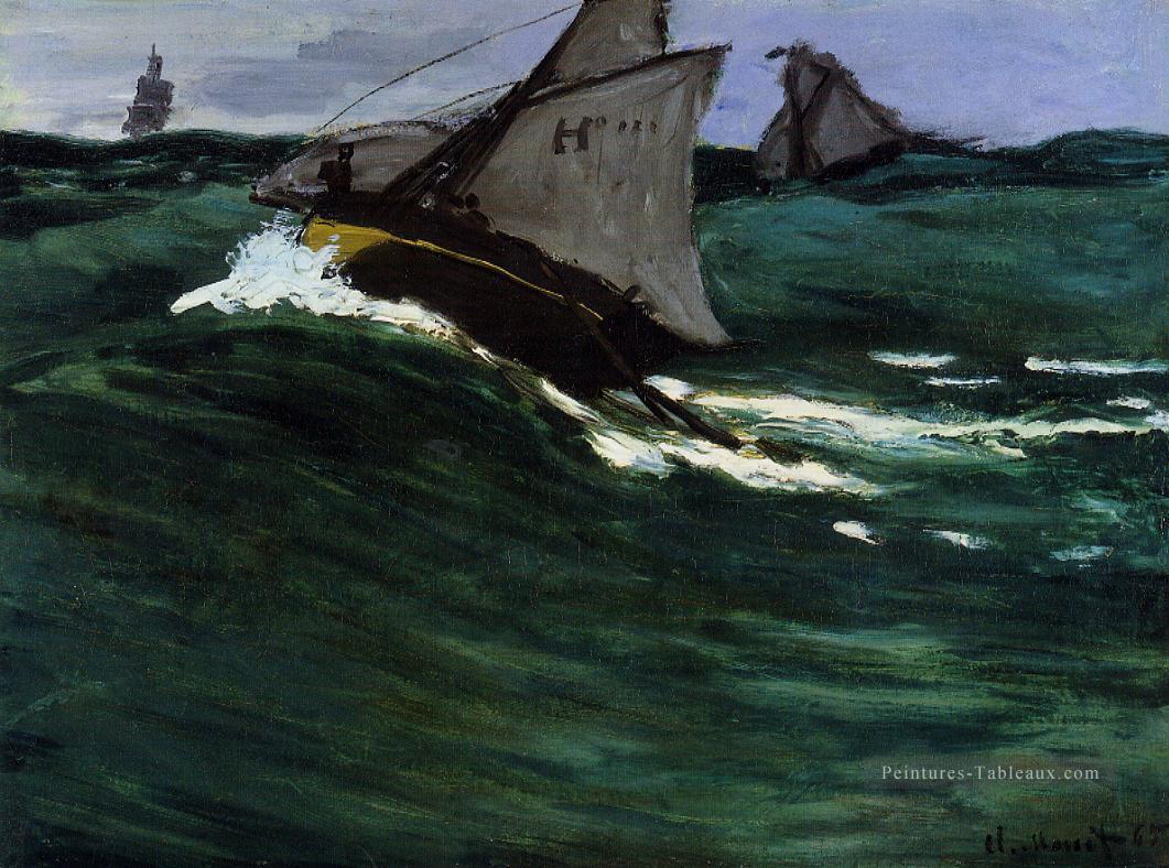 La vague verte Claude Monet Peintures à l'huile